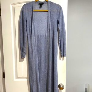 White House Black Market, blue duster